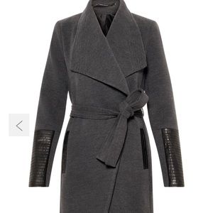 Vero Moda Cala Coat with faux leather sleeves